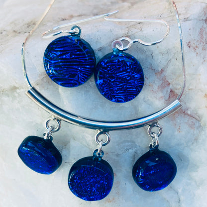 Satori Cobalt on Sterling Set