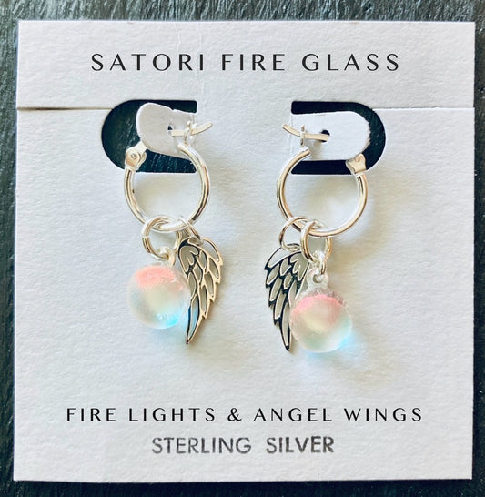 Fire Lights with Wings (Hoop Earrings)